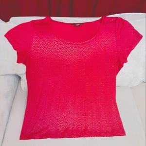 Women's Apostrophe Stretch Shirt Red L ❤